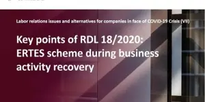 Webinar |  Key points of RDL 18/2020: ERTES scheme during business activity recovery