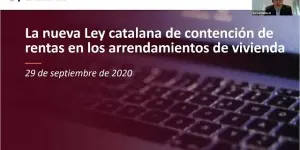 Webinar | La nueva Ley catalana de contención de rentas en los arrendamientos de vivienda