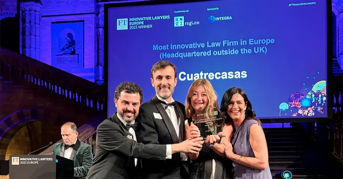 Cuatrecasas, most innovative firm in continental Europe 2023