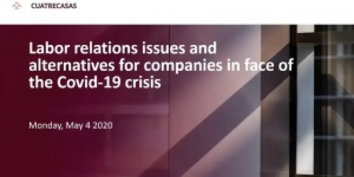 Webinar | Employment issues in response to covid19: return to work health and safety issues and soft measures to create cost savings